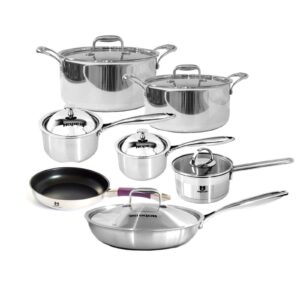 All in Ghana Tema Quality Cooking Pots Store Call 0201802032 new-cookware-set Induction Cookware Set - Stainless Steel Saucepans, Frying Pans & Casseroles