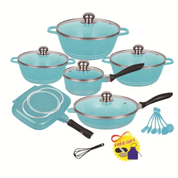 5 Piece Sauce Pans Frying Pan Stewpot Sets Saucepots Safe for Induction Cooker Gas Oven Aluminum Non-Stick Cookware Sets All in Ghana Tema Accra Quality Cooking Pots Store Call 0201802032