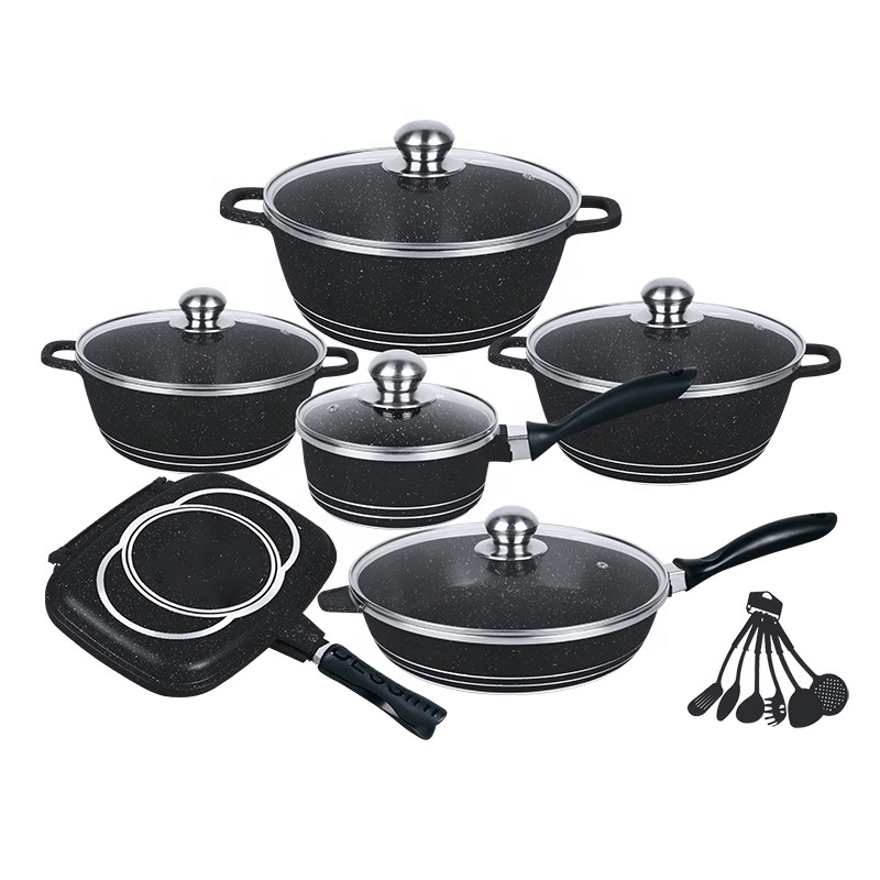 Black cookware set with non stick ceramic coating. Accra, Kitchenware, Cooking  pots, Cooking utensils, Sauce p…