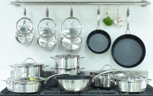 Professional Stainless Steel Cookware Set All in Ghana Tema Quality Cooking Pots Store Call 0201802032